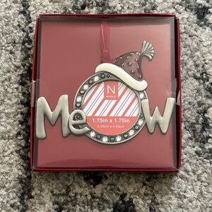 "Meow" Cat Picture Frame Christmas Ornament